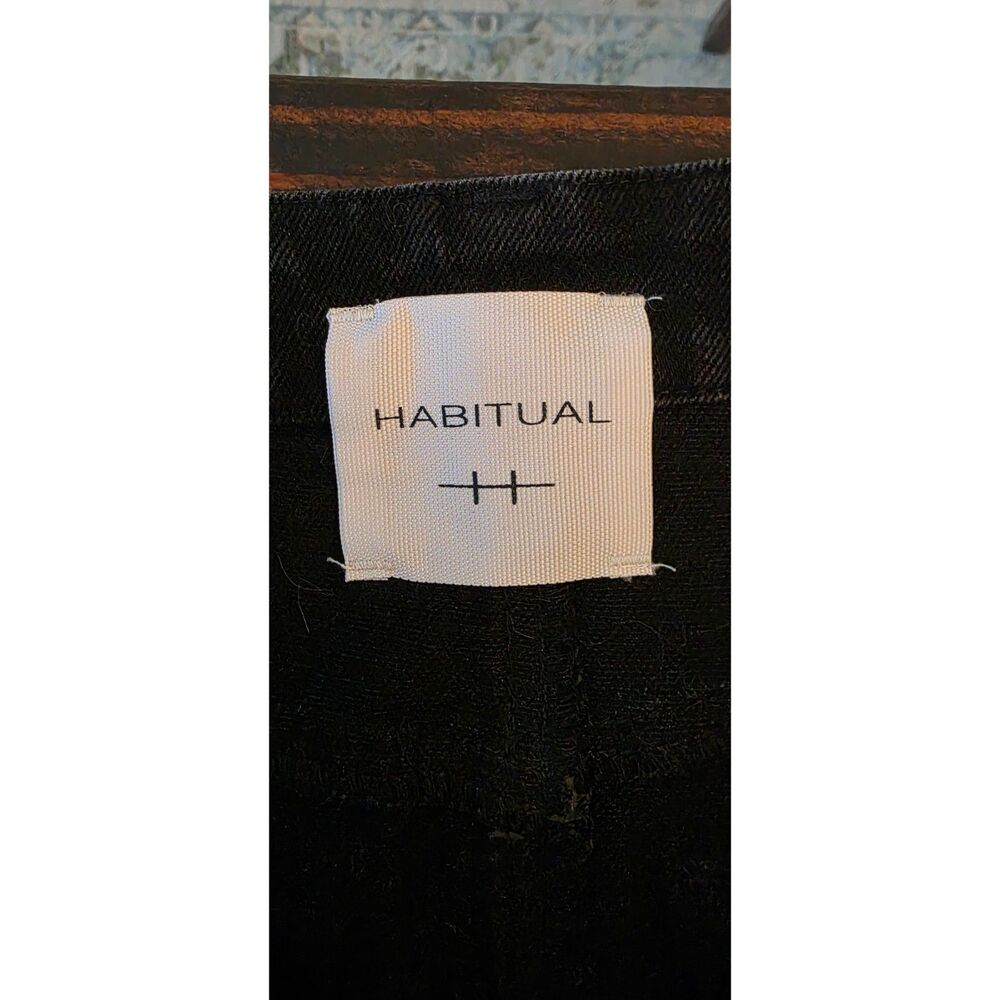 Habitual Black Denim Full Length Skirt